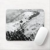 Fahren des Viehs im Winter Mousepad (Mit Mouse)