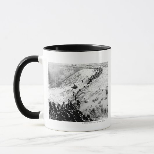 Fahren des Viehs im Winter Tasse (Links)