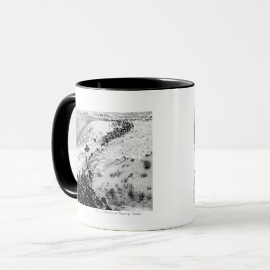 Fahren des Viehs im Winter Tasse (Vorderseite Links)
