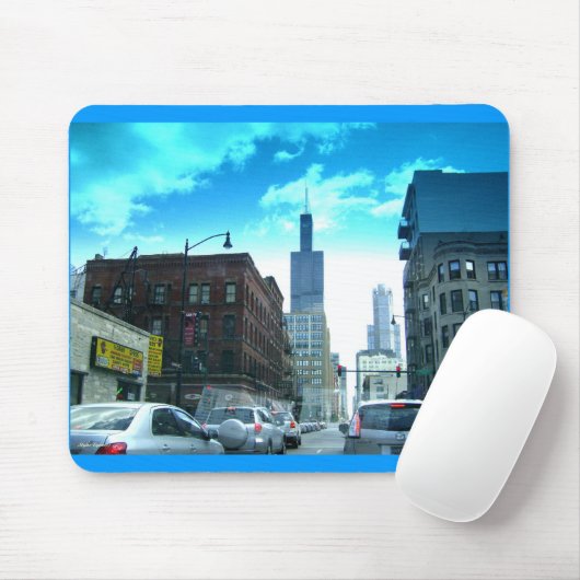Fahren durch Chicago Mousepad (Mit Mouse)
