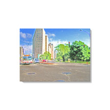 Fahren durch die Lincoln Avenue