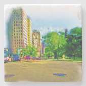 Fahren durch die Lincoln Avenue Steinuntersetzer (Vorderseite)