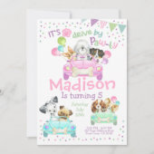 Fahren durch Einladung, Einladung von Welpen zum G (Vorderseite)