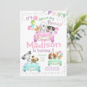 Fahren durch Einladung, Einladung von Welpen zum G (Stehend Vorderseite)