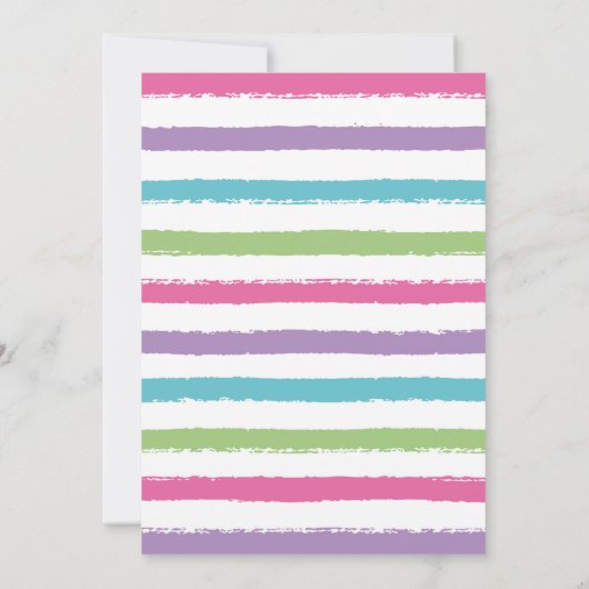 Fahren durch, Geburtstagsparade Einladung (Rückseite)