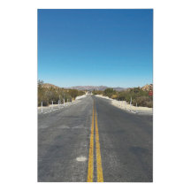 "Fahren durch Joshua Tree."