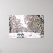Fahren im Winter Leinwanddruck (Vorderseite)