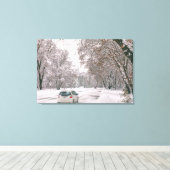 Fahren im Winter Leinwanddruck (Insitu (Holzboden))