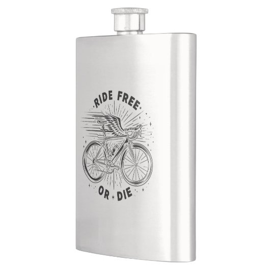 Fahren kostenlos oder Die mit dem Fahrrad Flachmann (Links)