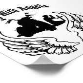 FAHREN MIT ANGELN FALLEN BIKERS POSTER (Ecke)