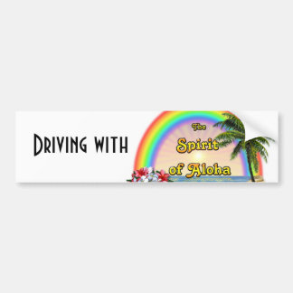 Fahren mit dem Geist von Aloha Autoaufkleber