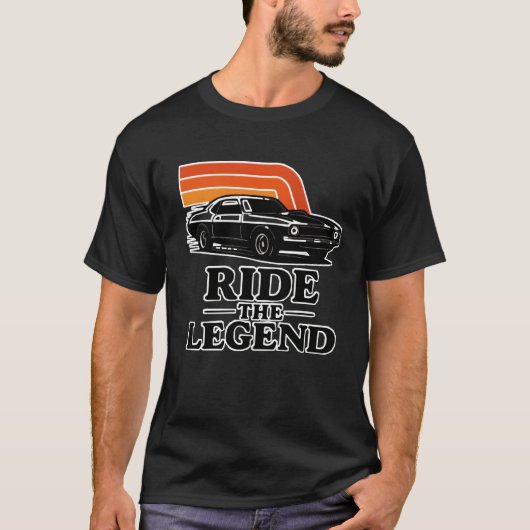 Fahren mit dem legendären klassischen T-Shirt (Vorderseite)