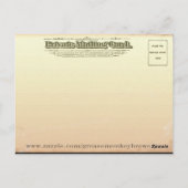 Fahren mit einem bemalten Himmel Postkarte (Rückseite)