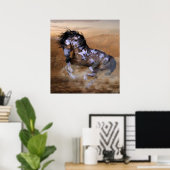 Fahren mit einem bemalten Pony Poster (Heimbüro)