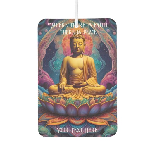 Fahren mit friedlichem Geist Autolufterfrischer (Vorderseite)