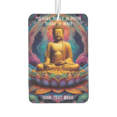 Fahren mit friedlichem Geist Autolufterfrischer (Rückseite)