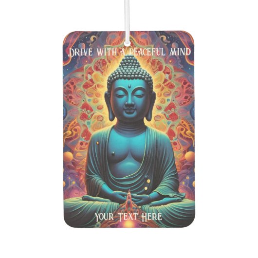 Fahren mit friedlichem Geist Autolufterfrischer (Vorderseite)