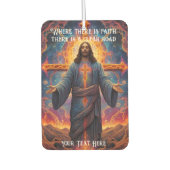 Fahren mit friedlichem Geist Autolufterfrischer (Vorderseite)