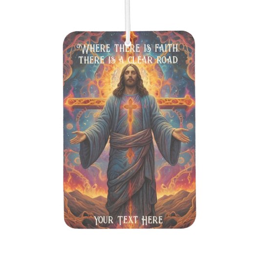 Fahren mit friedlichem Geist Autolufterfrischer (Vorderseite)