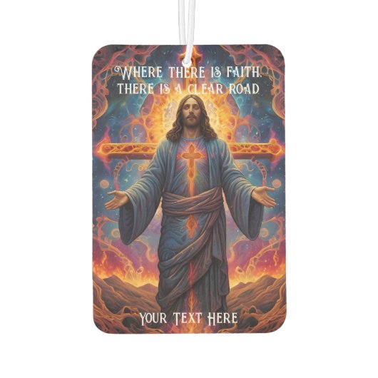 Fahren mit friedlichem Geist Autolufterfrischer (Rückseite)