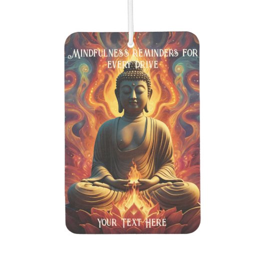 Fahren mit friedlichem Geist Autolufterfrischer (Vorderseite)