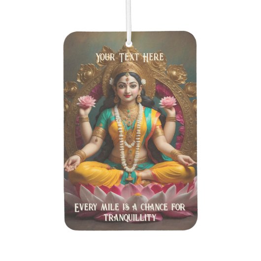 Fahren mit friedlichem Geist Autolufterfrischer (Vorderseite)