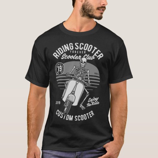 Fahren mit Roller T-Shirt (Vorderseite)