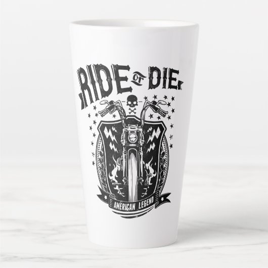 Fahren oder Die Motorrad Milchtasse (Vorderseite)