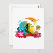 Fahren Postkarte (Vorne/Hinten)