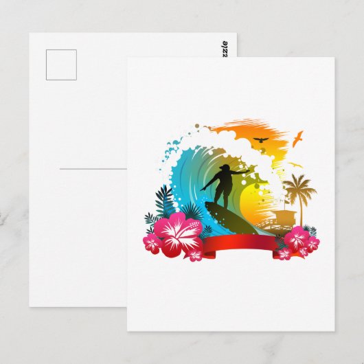 Fahren Postkarte (Vorne/Hinten)