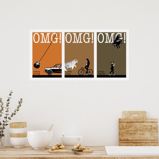 fahren, reiten. laufen. 2 poster (Küche)