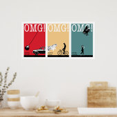 fahren, reiten. laufen. 3 poster (Küche)