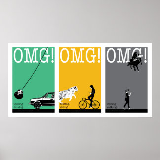 fahren, reiten. laufen. 4 poster