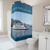 Fähren Segel Schöner Comer See Duschvorhang (Beispiel)