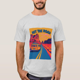 Fahren Sie auf die Straße - Vintages Camper Van Ro T-Shirt
