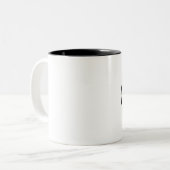 Fahren Sie bw, diesen ist rad, wie ICH ROLLE Zweifarbige Tasse (Vorderseite Links)