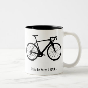 Fahren Sie bw, diesen ist rad, wie ICH ROLLE Zweifarbige Tasse