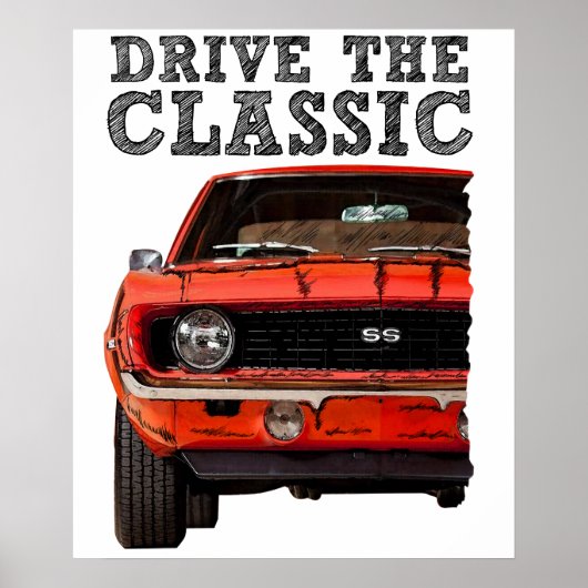Fahren Sie das Klassische Poster (Vorne)