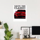 Fahren Sie den klassischen Chevrolet Camaro Poster (Heimbüro)