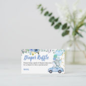 Fahren Sie durch das Raffle-Ticket für das Baby-Du Begleitkarte (Stehend Vorderseite)