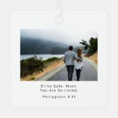 Fahren Sie im abgesicherten Philippinen 4:13 Chris Ornament Aus Metall (Vorderseite)