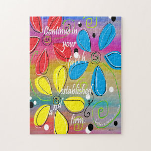 Fahren Sie in Ihrem Glauben fort Puzzle