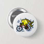 Fahren Sie lustigen Knopf der Fische (Fahrrad) rad Button (Vorne & Hinten)