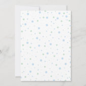 Fahren Sie mit Blue Car Balloons durch die Baby-Du Einladung (Rückseite)