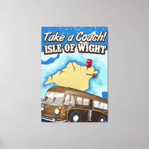 Fahren Sie mit dem Coach zur Isle of Wight Leinwanddruck