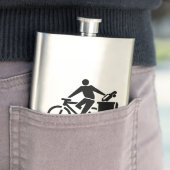 Fahren Sie mit dem Fahrrad, zerstören Sie Ihr Auto Flachmann (Beispiel)