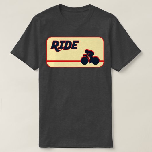 Fahren Sie mit dem Fahrradfahrer für mehr Zeit T-Shirt (Design vorne)