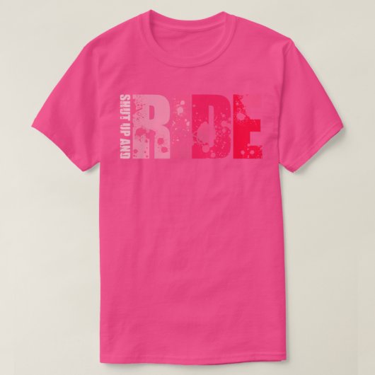 Fahren Sie mit dem Motorrad oder mit dem Motorrad T-Shirt (Design vorne)