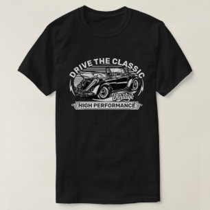Fahren Sie mit dem Vintagen klassischen deutschen  T-Shirt