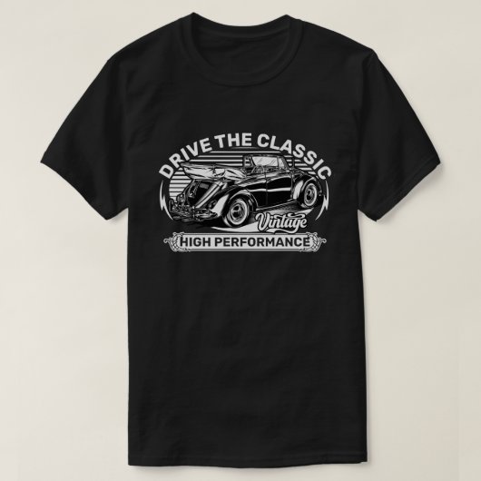 Fahren Sie mit dem Vintagen klassischen deutschen  T-Shirt (Design vorne)